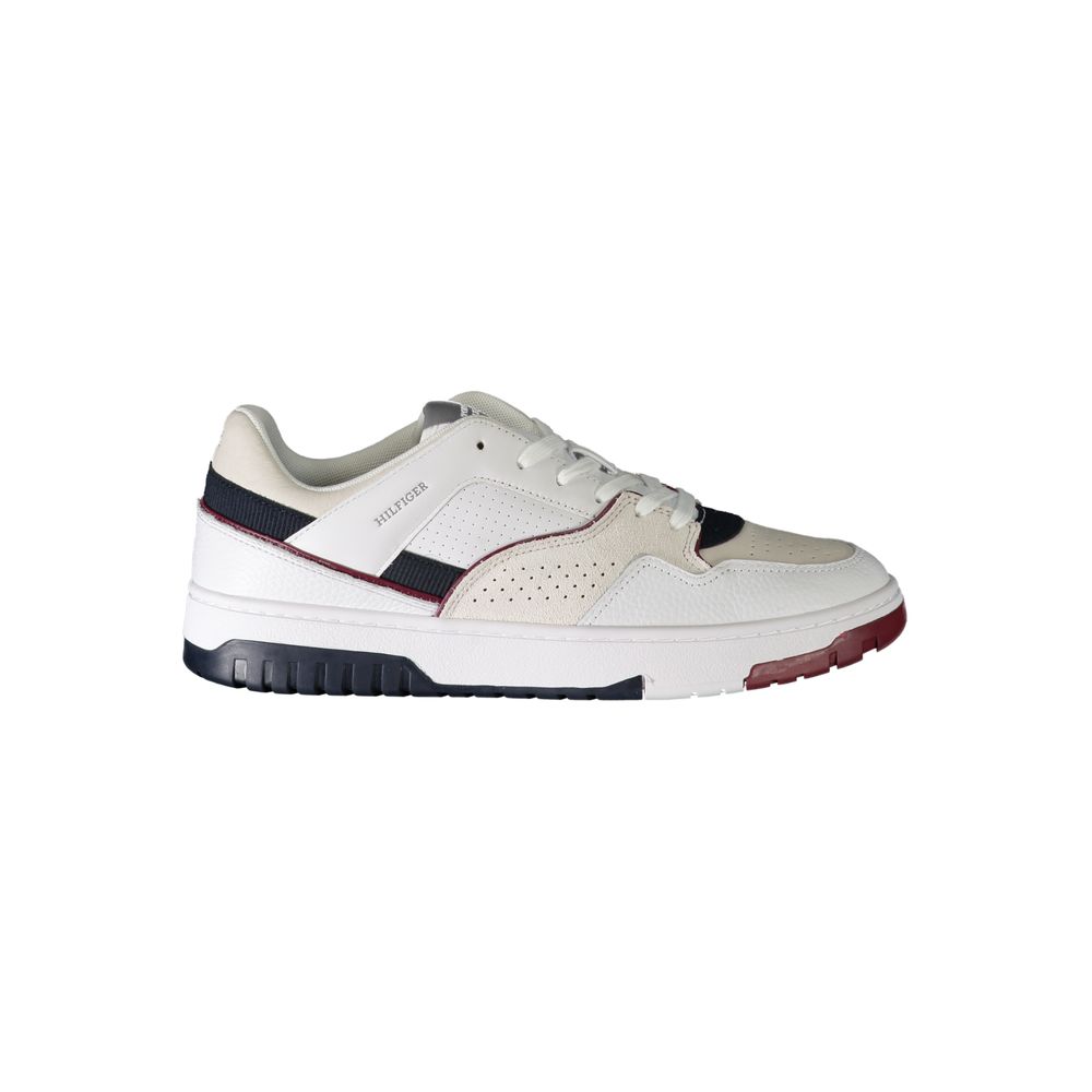 White Polyethylene Men Sneaker-Tommy Hilfiger-LabelTerrace.com