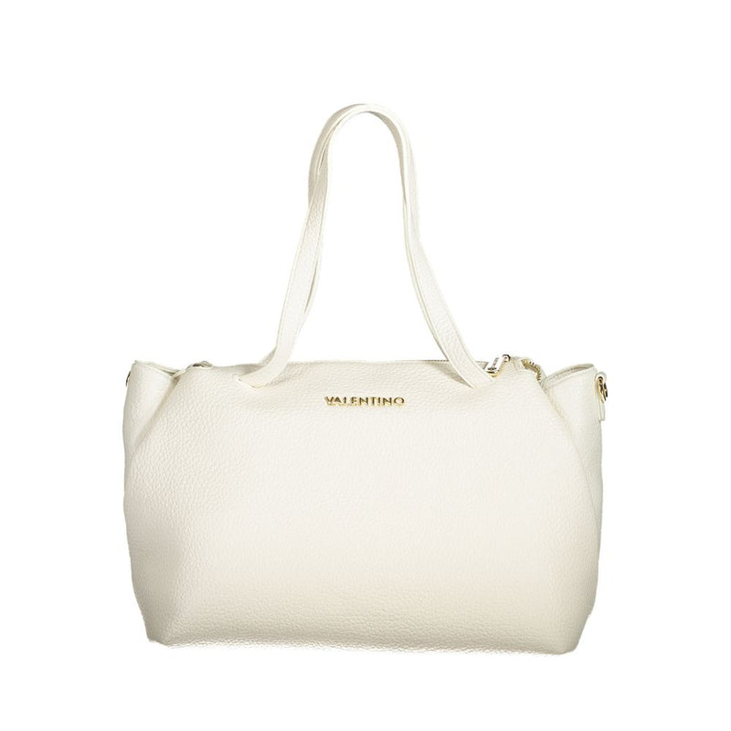 White Polyethylene Women Handbag