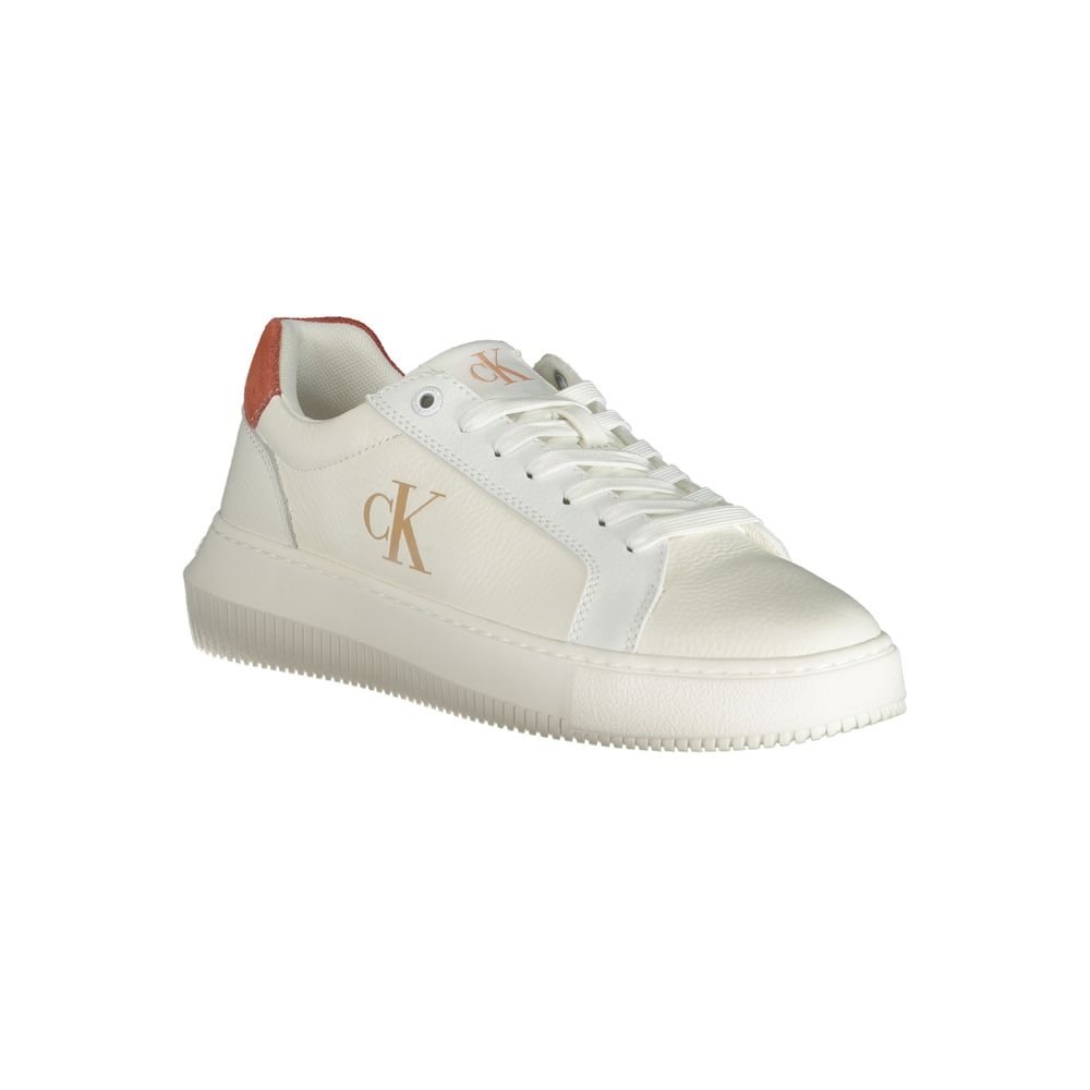 White Polyethylene Women Sneaker-Calvin Klein-LabelTerrace.com