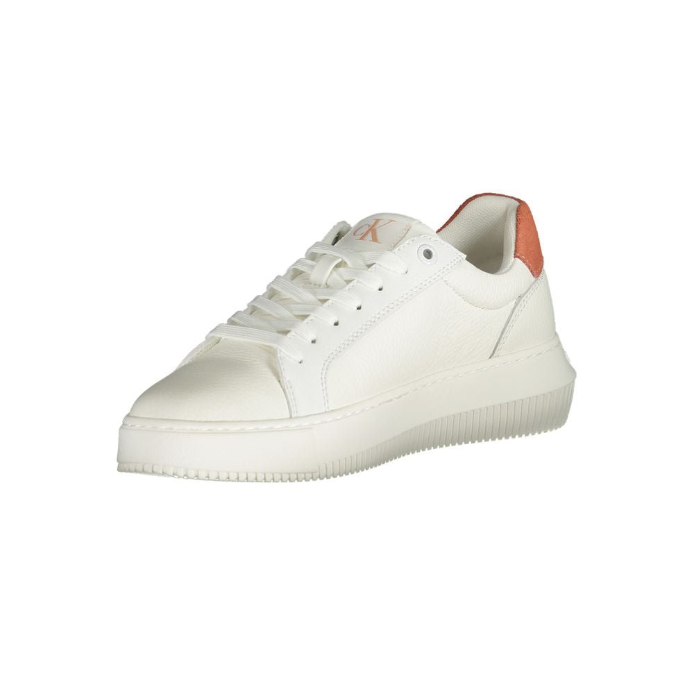 White Polyethylene Women Sneaker-Calvin Klein-LabelTerrace.com