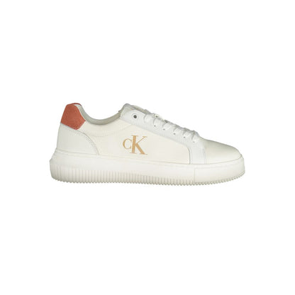 White Polyethylene Women Sneaker-Calvin Klein-LabelTerrace.com
