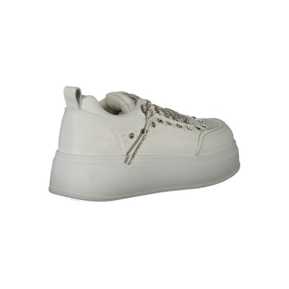 White Polyethylene Women Sneaker-Laura Biagiotti-LabelTerrace.com