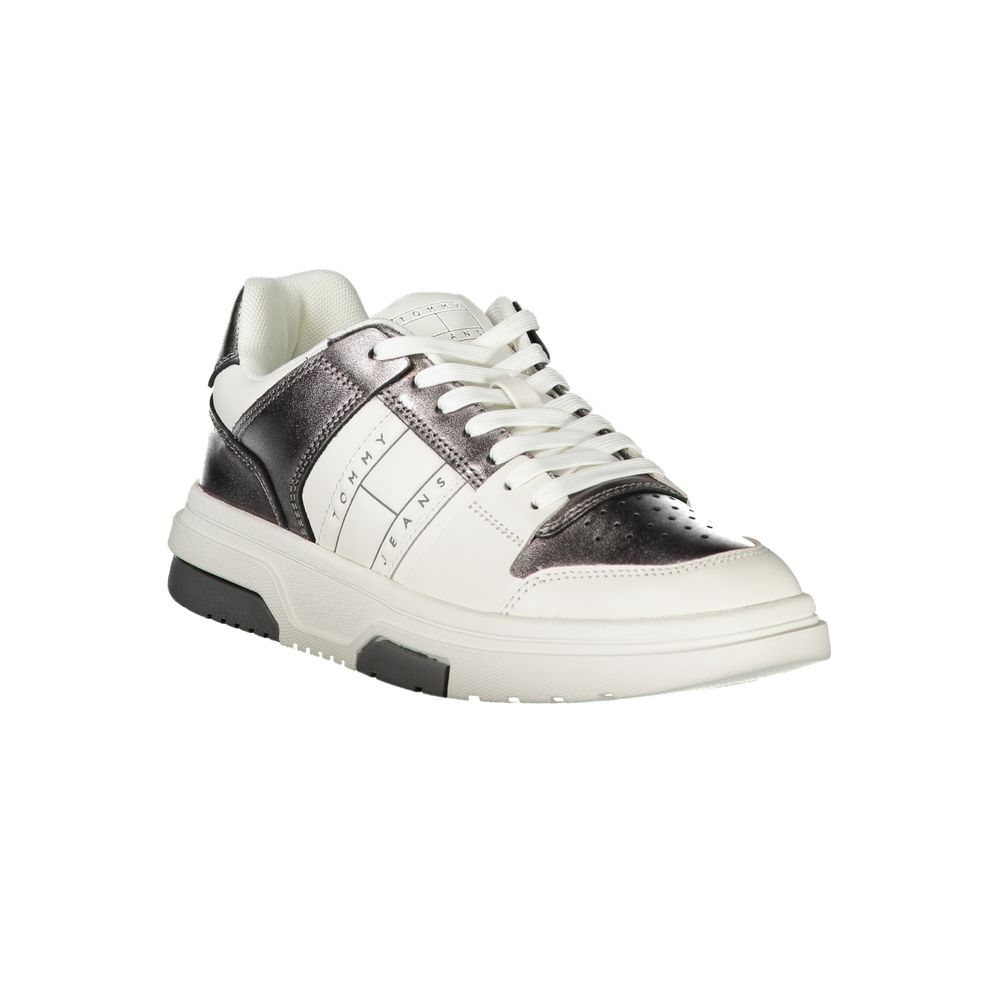 White Polyethylene Women Sneaker-Tommy Hilfiger-LabelTerrace.com