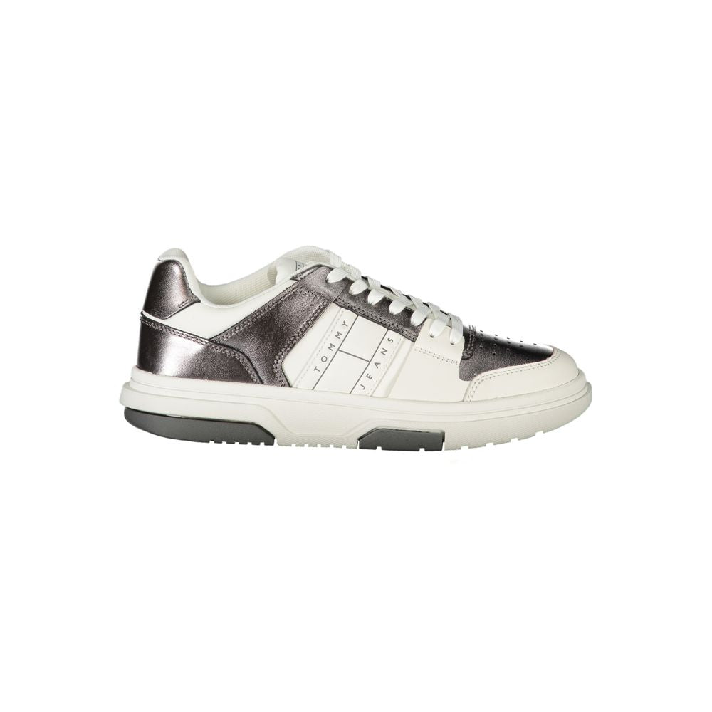 White Polyethylene Women Sneaker-Tommy Hilfiger-LabelTerrace.com