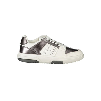 White Polyethylene Women Sneaker-Tommy Hilfiger-LabelTerrace.com