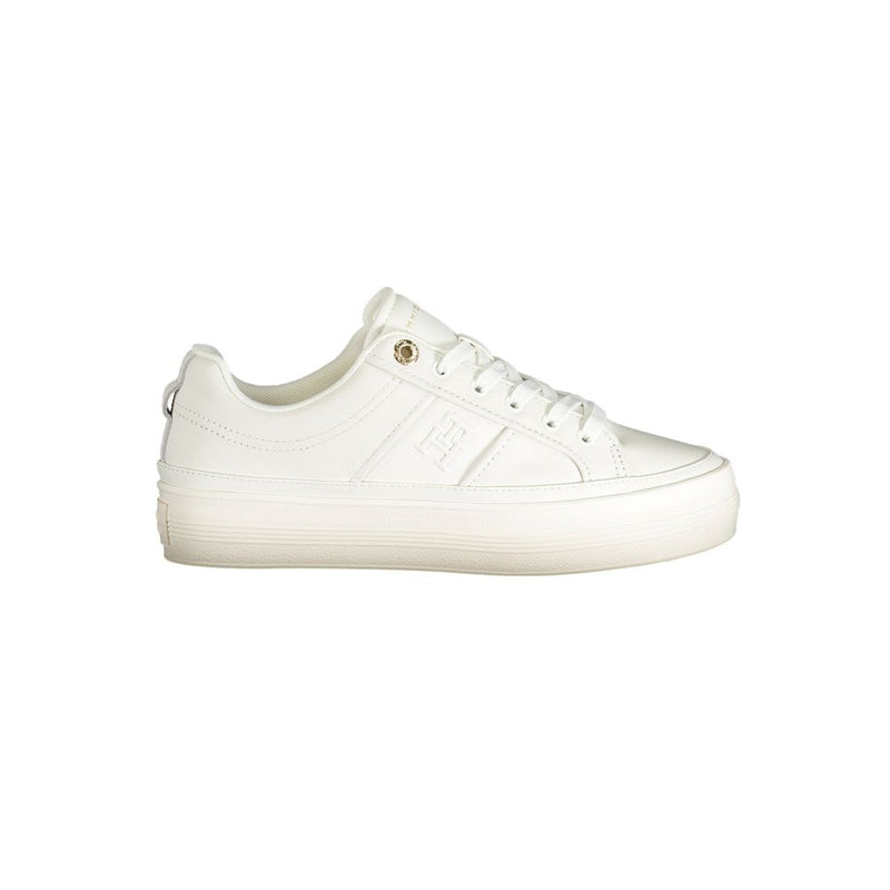 White Polyethylene Women Sneaker-Tommy Hilfiger-LabelTerrace.com