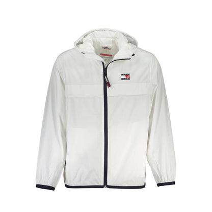 White Recycled Nylon Men Jacket-Tommy Hilfiger-LabelTerrace.com