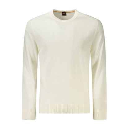 White Wool Men Sweater-Hugo Boss-LabelTerrace.com