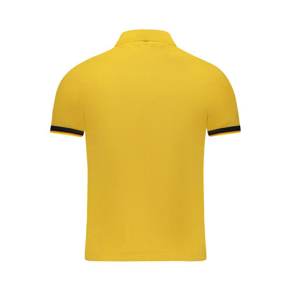 Yellow Cotton Men Polo Shirt-K-WAY-LabelTerrace.com