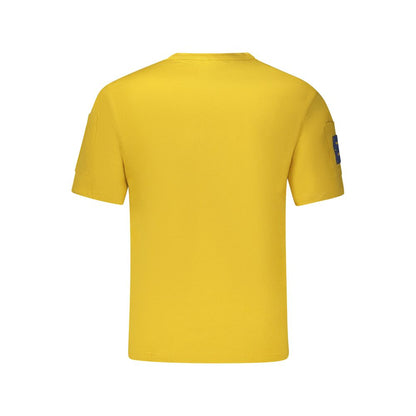 Yellow Cotton Men T-Shirt-K-WAY-LabelTerrace.com