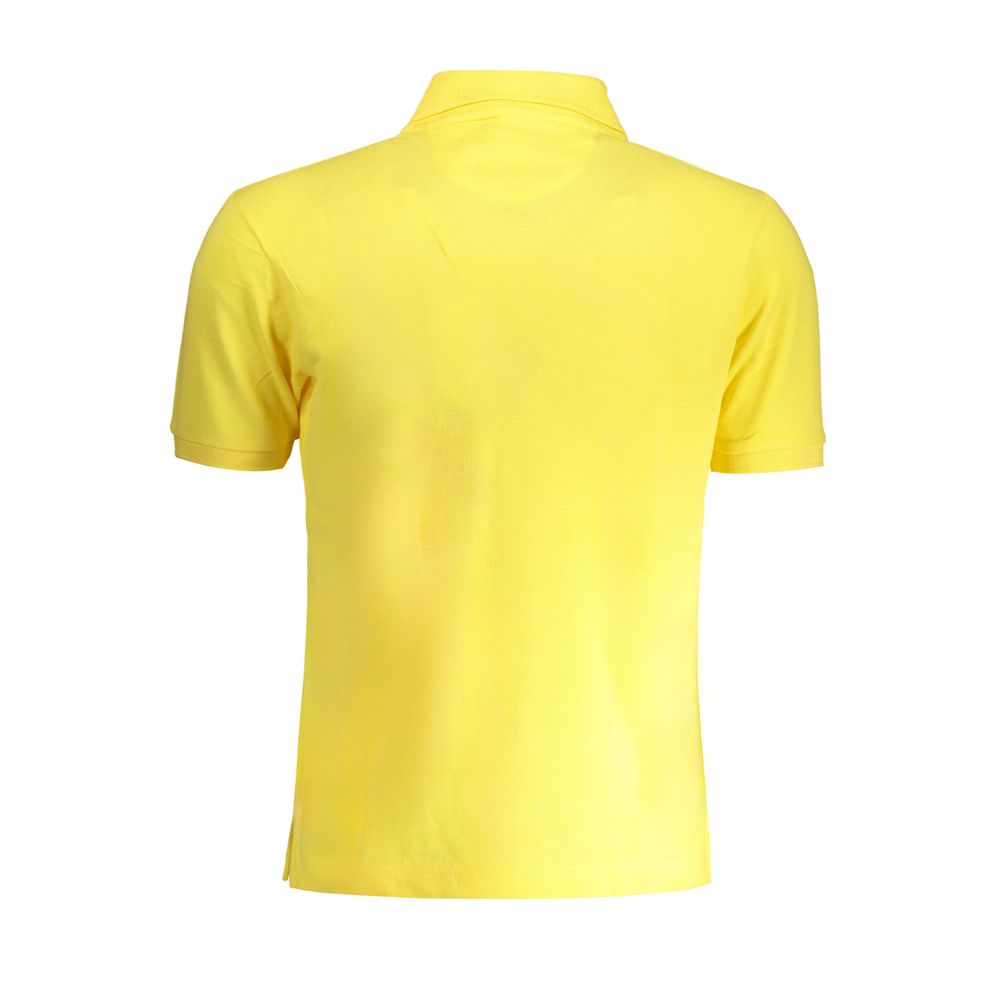 Yellow Cotton Polo Shirt-La Martina-LabelTerrace.com