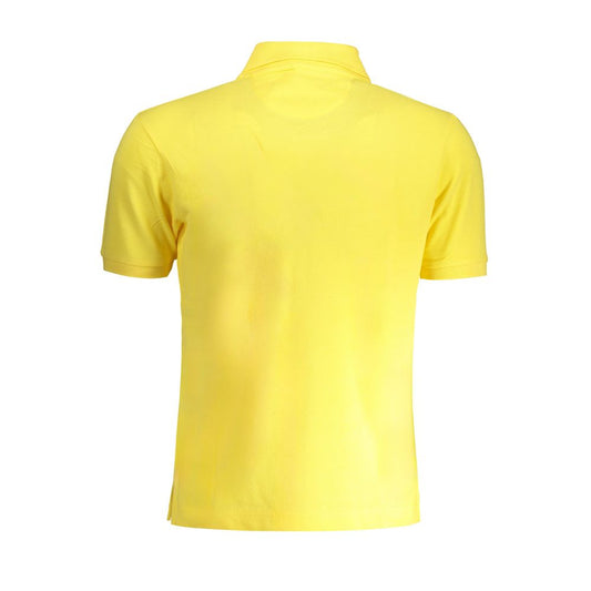 Yellow Cotton Polo Shirt-La Martina-LabelTerrace.com