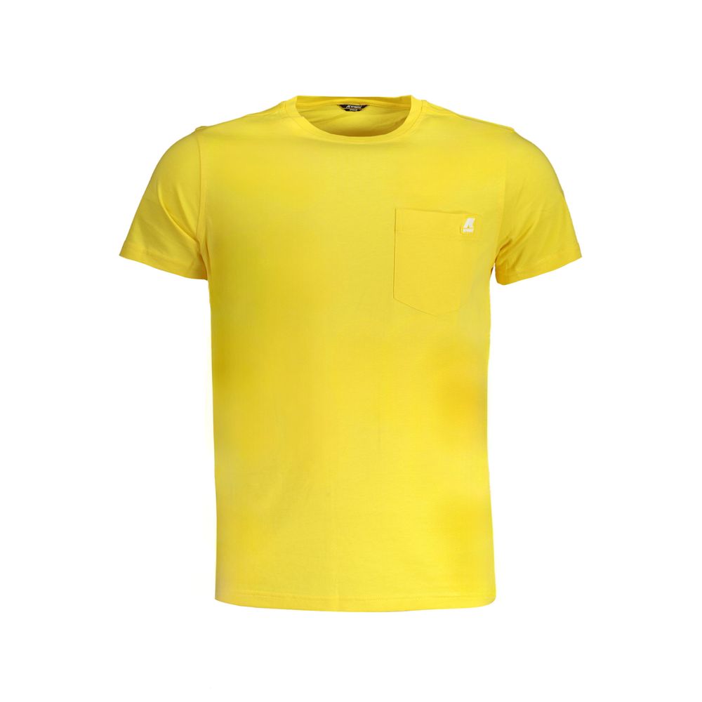Yellow Cotton T-Shirt-K-WAY-LabelTerrace.com