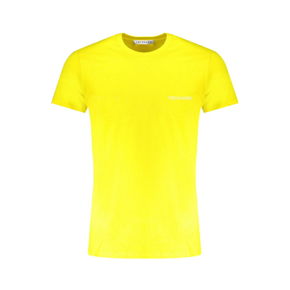 Yellow Cotton T-Shirt-Trussardi-LabelTerrace.com