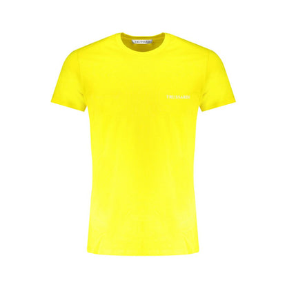 Yellow Cotton T-Shirt-Trussardi-LabelTerrace.com