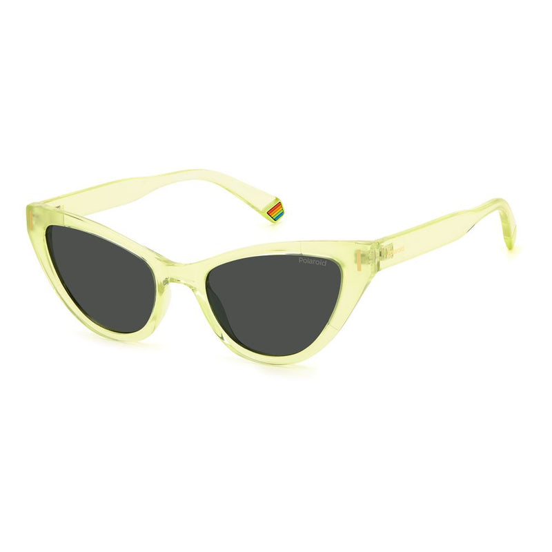 Yellow Plastic Sunglasses-Polaroid-LabelTerrace.com
