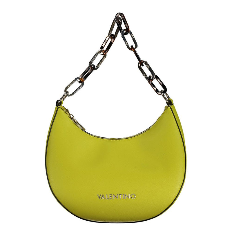 Yellow Polyethylene Women Handbag-Mario Valentino-LabelTerrace.com