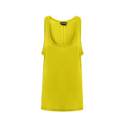 Yellow Silk Tank Top-Tom Ford-LabelTerrace.com